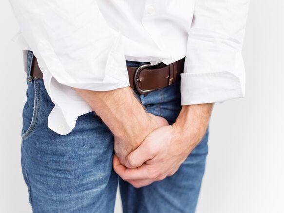 Leistenschmerzen aufgrund einer bakteriellen Prostatitis